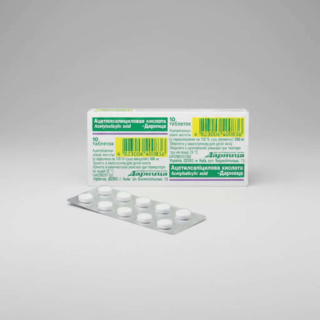 Acetylsalicylic Acid 500 mg Tablets – 10-100 Tablets