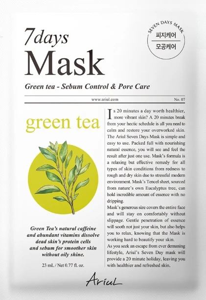 Ariul 7 Days Sheet Mask 1 pc | Korean Soothing, Repair & Moisturizing Face Mask - Image 3