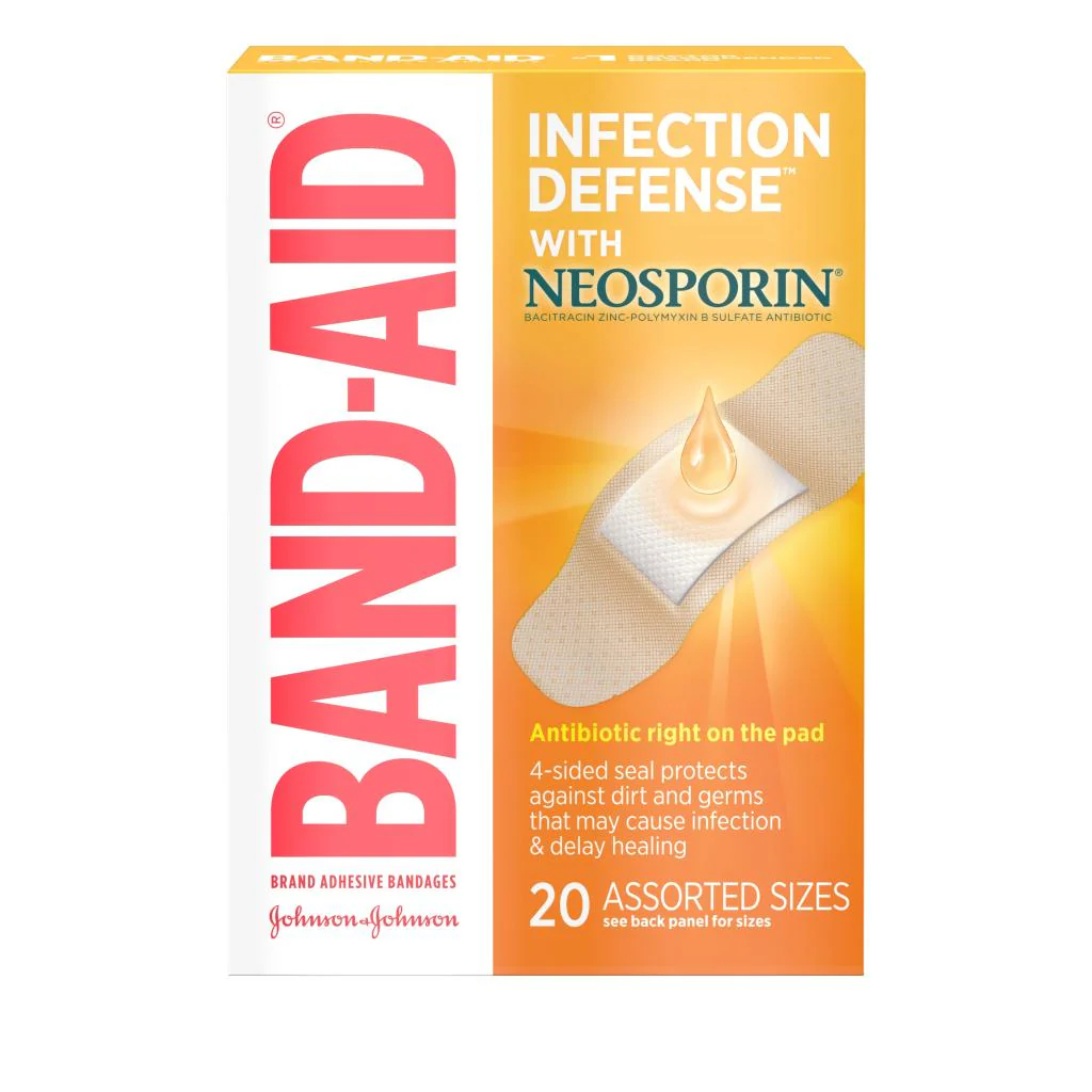 Band-Aid® Brand Infection Defense⢠Antibiotic Bandages with NEOSPORIN®
