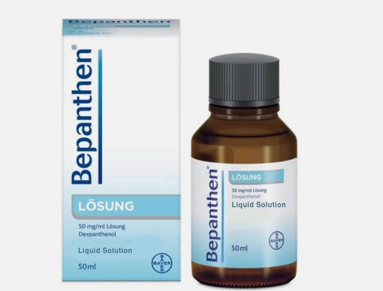 Bepanthen Mouth Solution with Dexpanthenol, 50 ml / Oral Mucosa Healing Solution for Irritation, Wounds & Tissue Regeneration