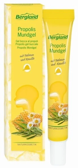 Bergland Propolis Mouth Gel 13.5 ml | Alcohol-Free Oral Gel for Gums, Mouth Sores & Denture Pressure Points