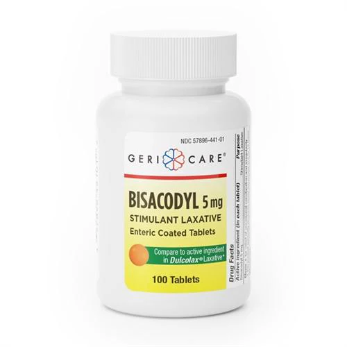 Bisacodyl 5 mg Delayed-Release Tablets – 100 Tablets | Geri-Care