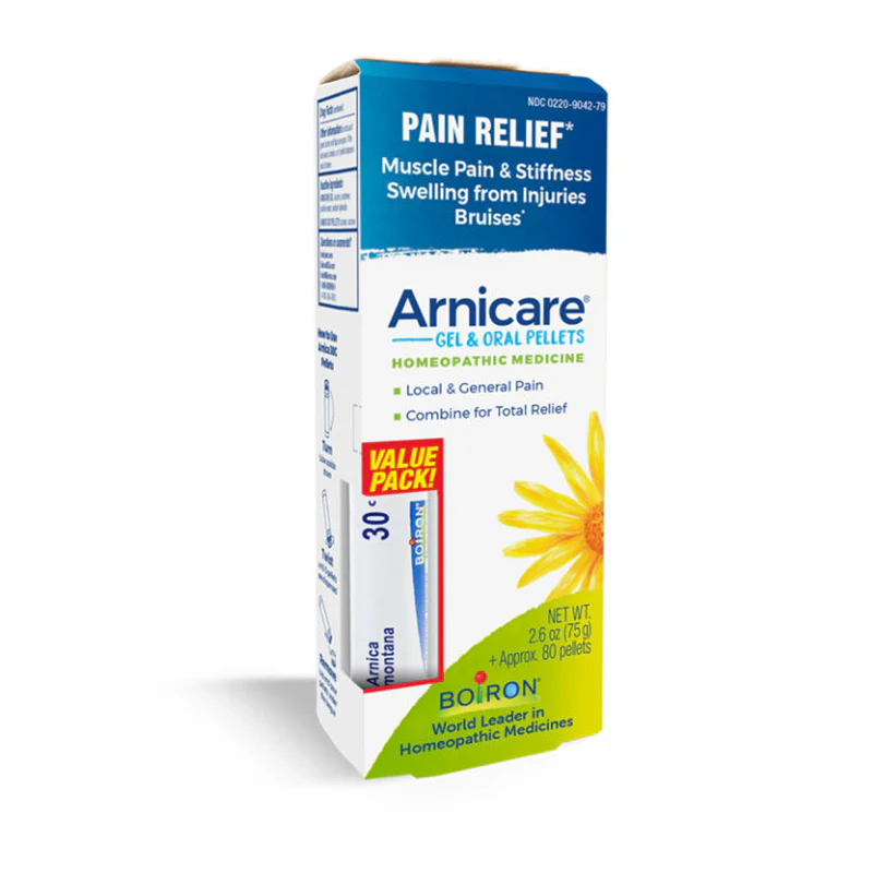 Boiron Arnicare® Gel & Oral Pellets Value Pack – 2.6 oz (75 g) Gel + Approx. 80 Pellets