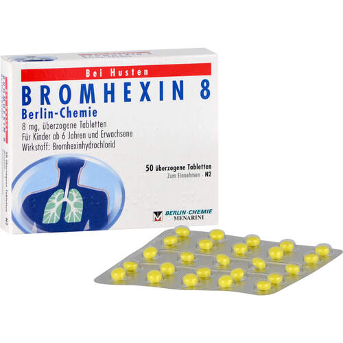 Bromhexine 8 mg – Berlin-Chemie (20–25-50 Tablets) - Image 3