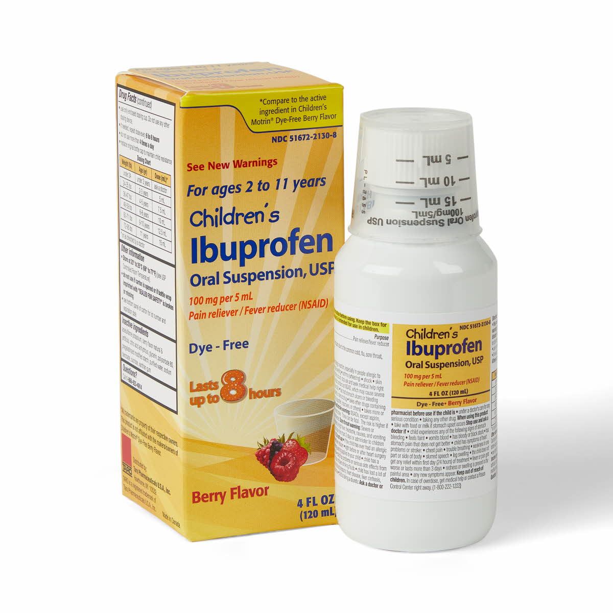 Children's Ibuprofen Oral Suspension – Berry Flavor, 4 fl oz (120 mL)