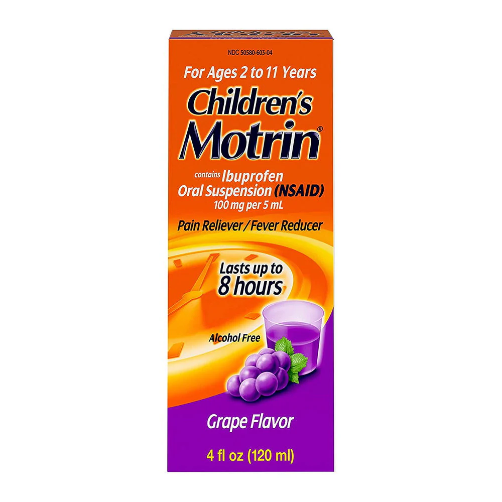 Children's Motrin® Oral Suspension 4 fl oz (120 mL) - Image 2