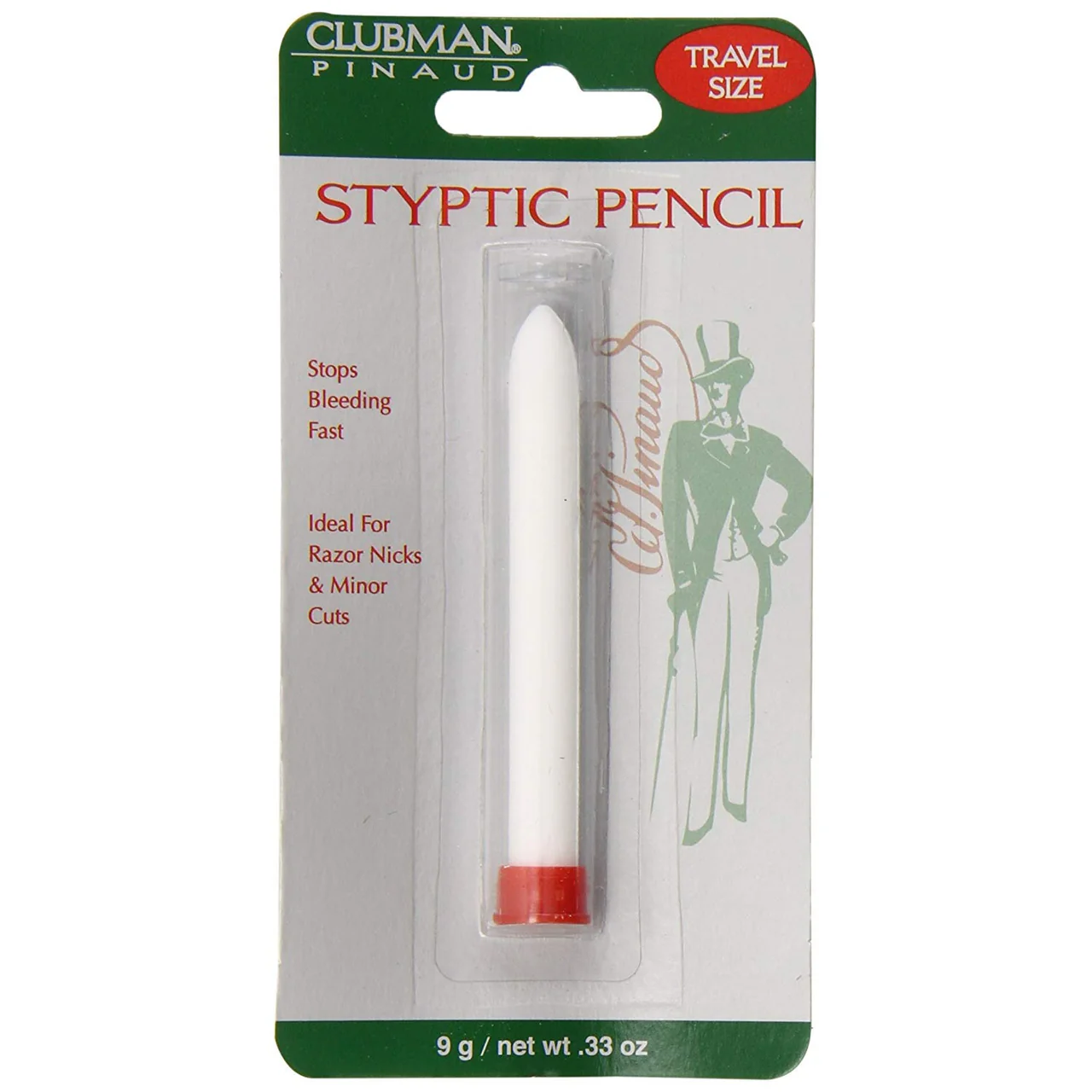 Clubman® Travel Size Styptic Pencil – 0.33 oz (9 g)