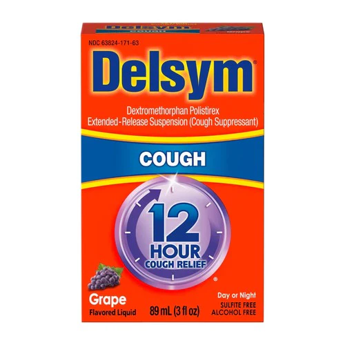 Delsym 12 Hour Cough Relief Grape Flavor – 89 mL (3 fl oz)