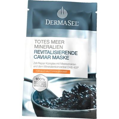 DERMASEL EXKLUSIV Caviar Face Mask, 12 ml Luxury Dead Sea Mineral Revitalizing Mask with Caviar Cell Extract