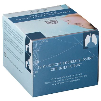 EIFELFANGO Isotonic Inhalation Saline Solution 0.9% – 20 × 5 ml Ampoules
