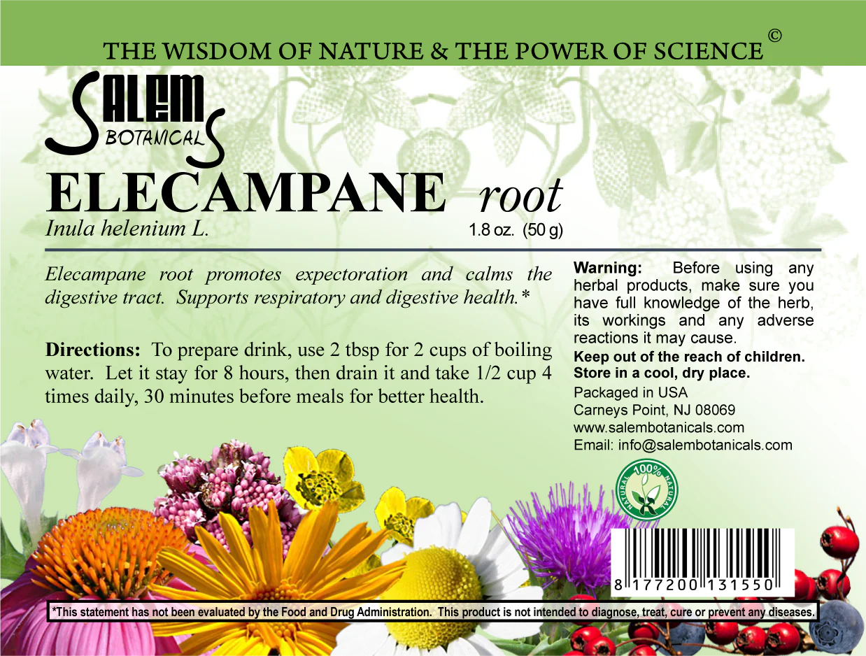Elecampane Root (Inula helenium) – Dried Herbal Root, 50 g (Девясил)