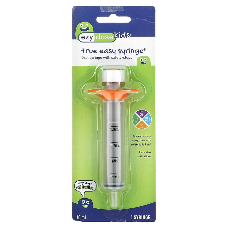 Ezy Dose True Easy Oral Syringe with Safety Stops 10 mL – 1 Syringe