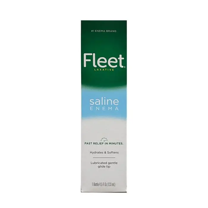 Fleet Saline Enema Laxative – 1 Bottle, 4.5 fl oz (133 mL)
