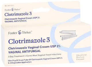 Foster & Thrive 3 Day Treatment Clotrimazole Vaginal Cream USP 2% ā 21 g