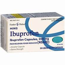 Foster & Thrive Minis Ibuprofen 200 mg Liquid-Filled Capsules – 20 or 40 Capsules