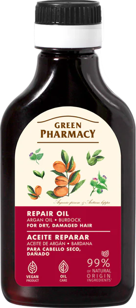 Green Pharmacy Repair Oil with Argan & Burdock , 100 ml