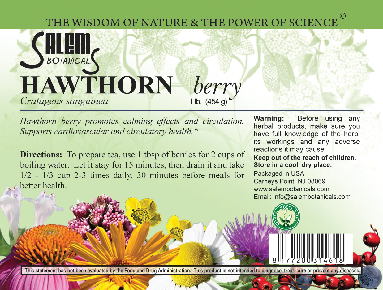 Hawthorn Berries (Crataegus spp. / Боярышник) – Dried Herbal Fruit