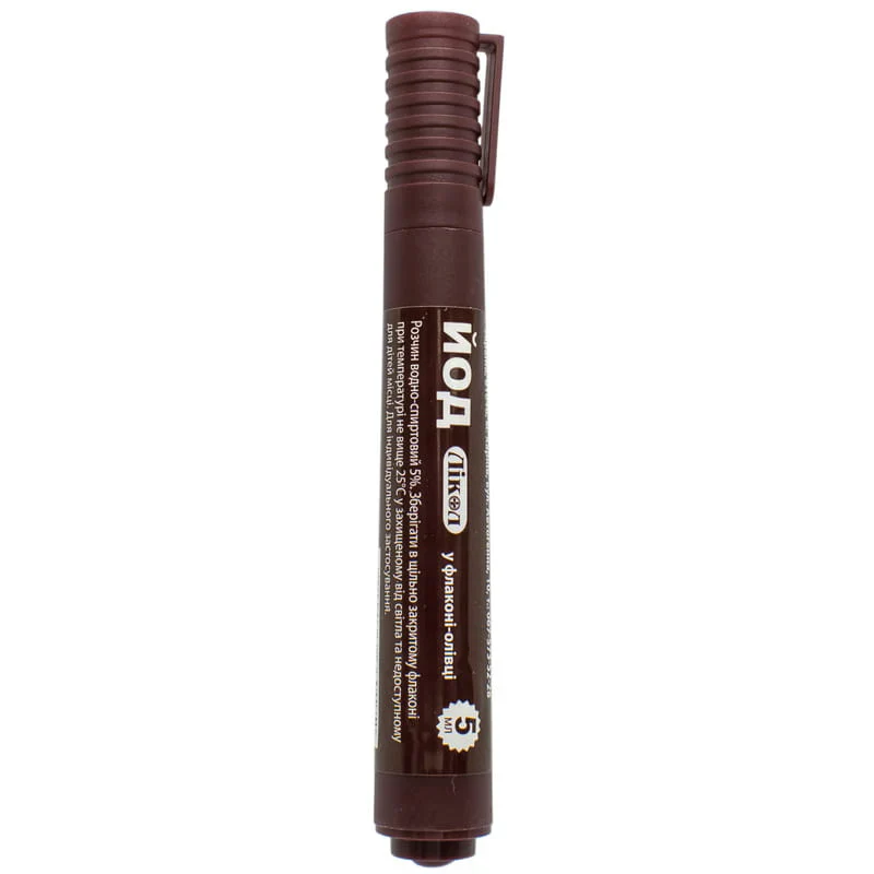 Iodine 5% Pencil, 5 ml Topical Antiseptic Iodine Solution for Skin Disinfection