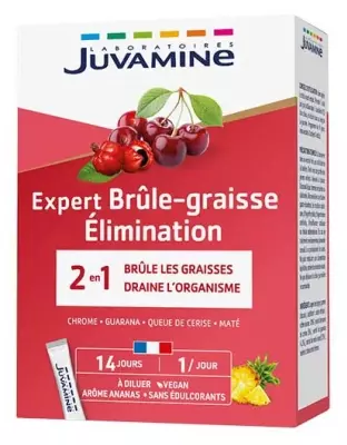 Juvamine Fat-Burner Elimination Sticks, 14 ct