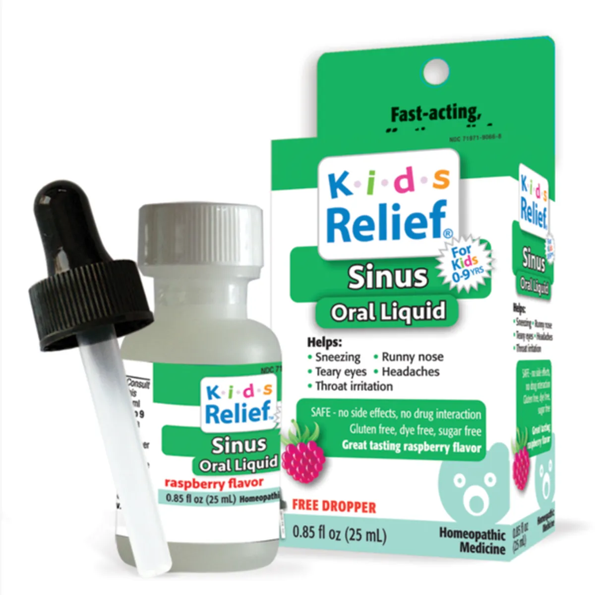 Kids Relief® Sinus Oral Liquid – Raspberry Flavor | 25 mL - Image 2