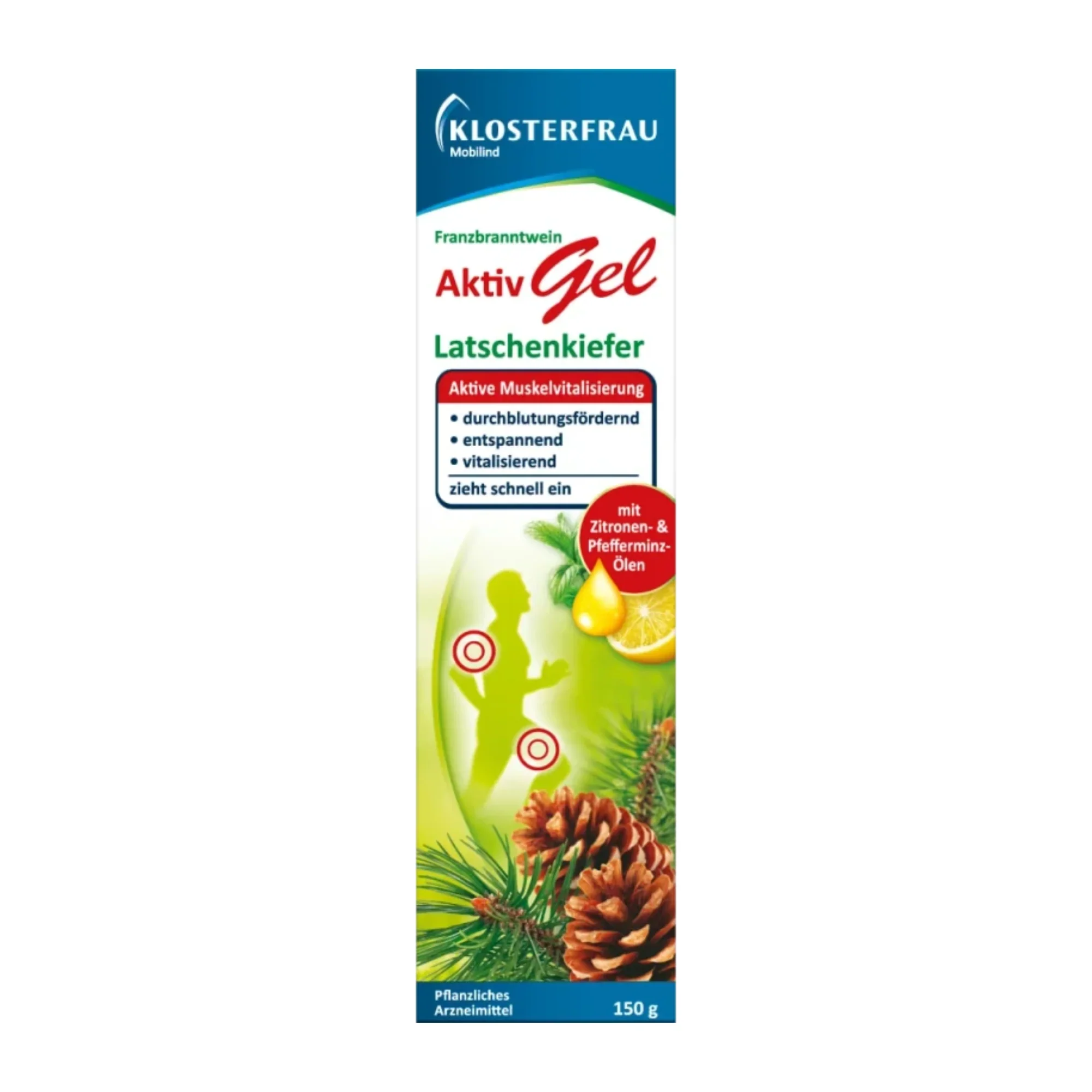 Klosterfrau Aktiv Gel – Franzbranntwein & Latschenkiefer – 150 g