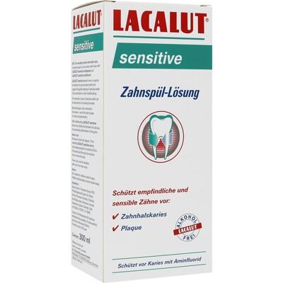 Lacalut Sensitive Mouthwash Solution, 300 ml  Tooth & Gum Care Mouthwash for Sensitive Teeth and Gum Protection