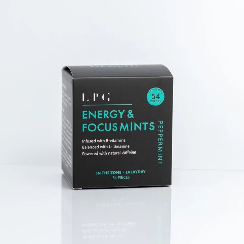 LPG Energy & Focus Mints – Peppermint Flavor, 54 Pieces