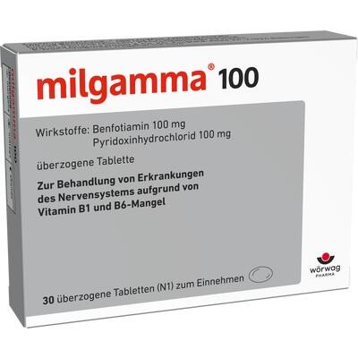 Milgamma 100 Mg Coated Tablets – 30 Tablets