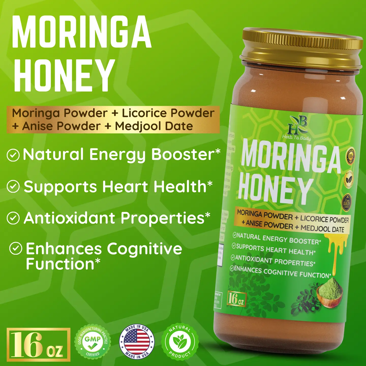 Moringa Honey – 16 oz - Image 2