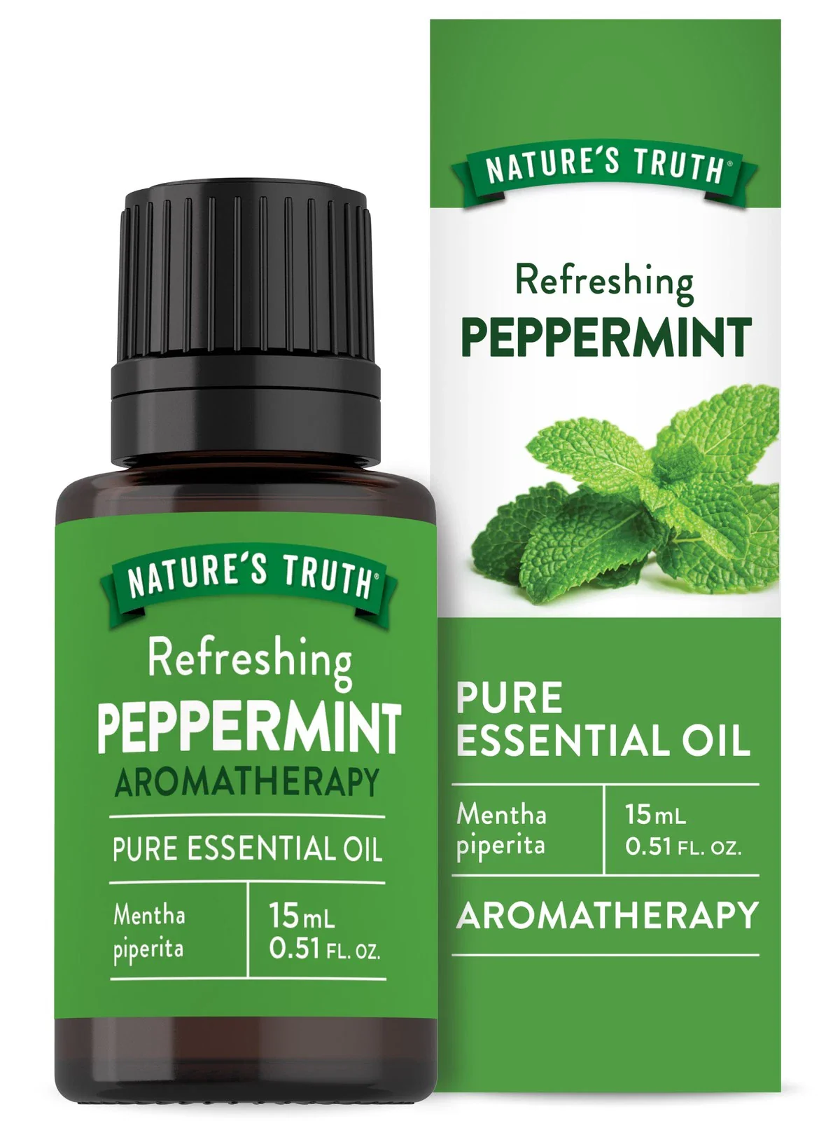 Nature's Truth Refreshing Peppermint Pure Essential Oil – 15 mL