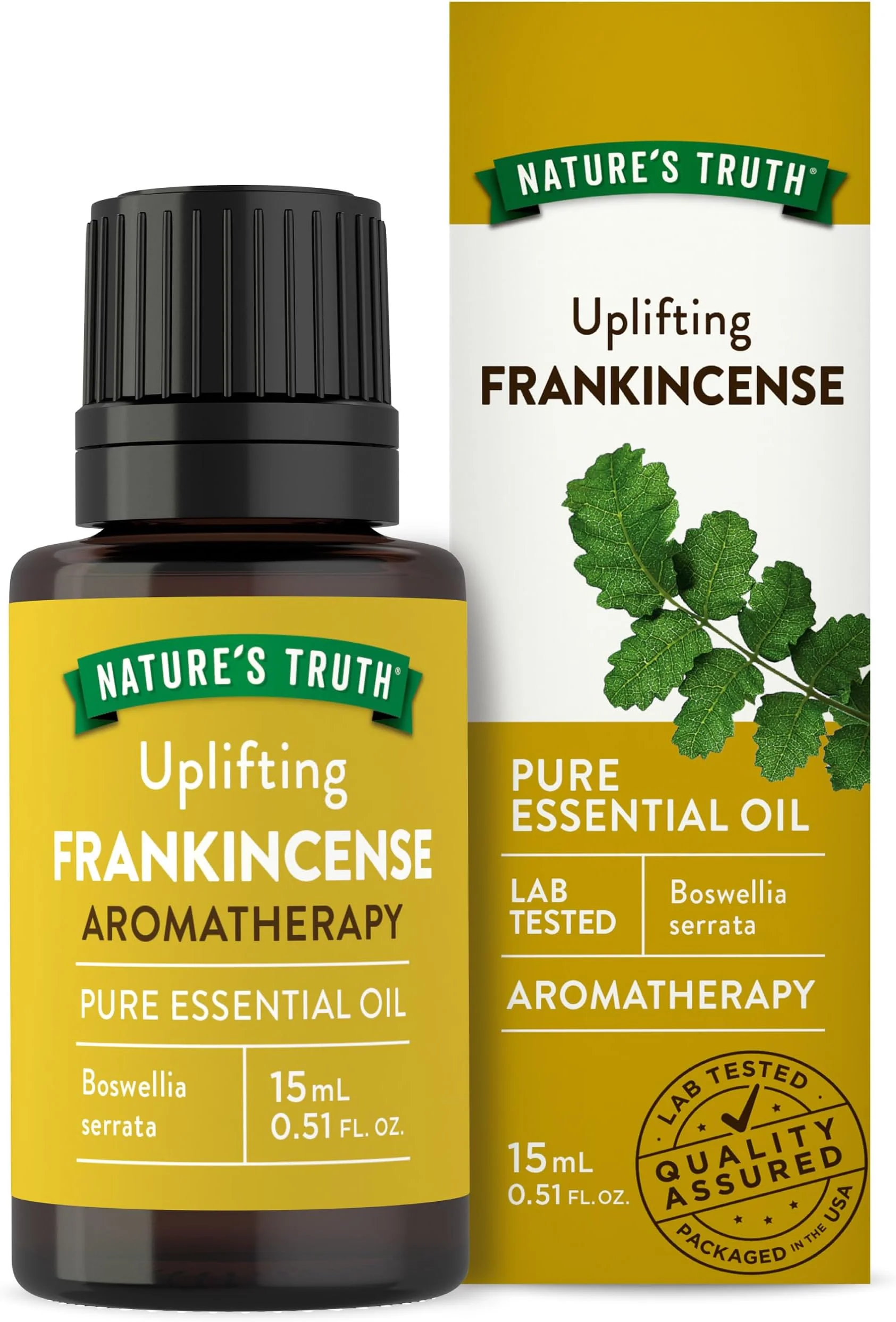 Nature's Truth Uplifting Frankincense Pure Essential Oil – 15 mL