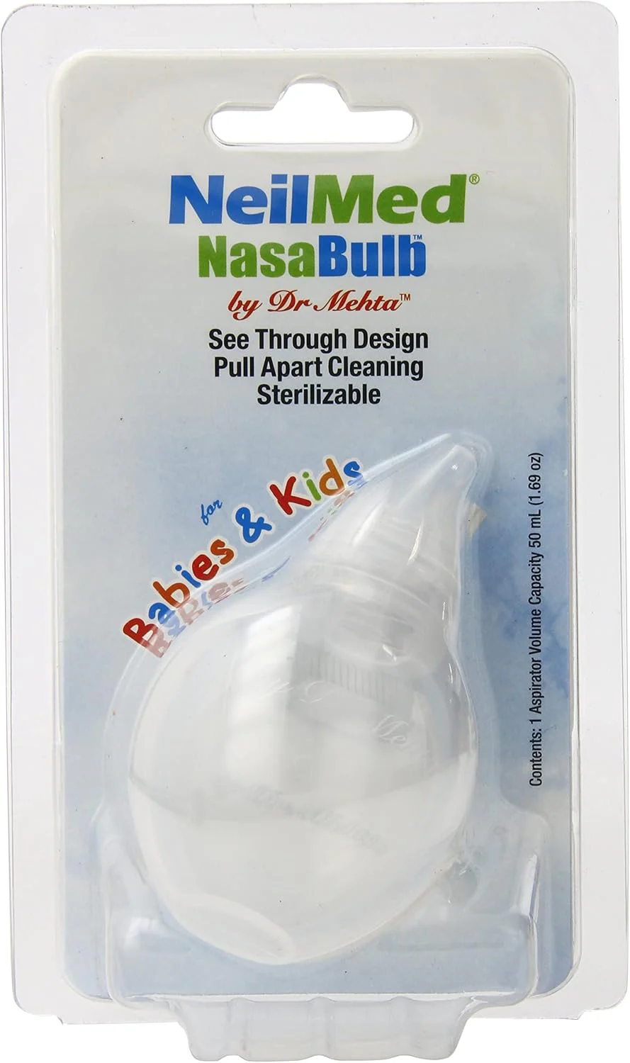NeilMed NasaBulb for Stuffy Noses – 1 Nasal Aspirator