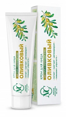 Nevskaya Cosmetics Olive Face Cream For Dry To Normal Skin 40 ml (Крем Невская Косметика Оливковый Для Сухой И Нормальной Кожи 40 мл) - Image 2