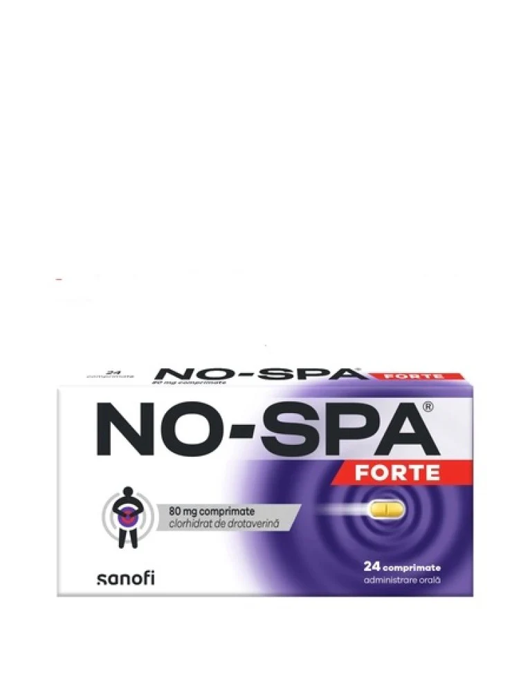 No-Spa Forte 80 mg (Но-Шпа Форте) – 24 Tablets