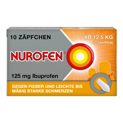Nurofen® Junior Suppositories 125 mg, 10 ct
