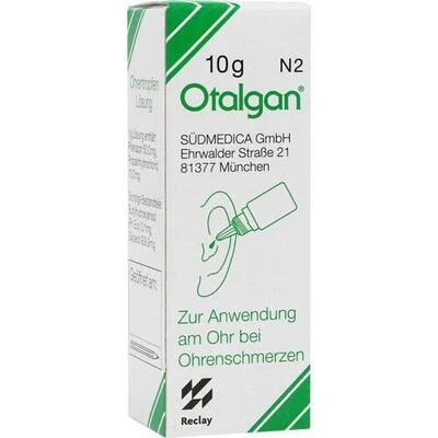 Otalgan Ear Drops – Phenazone 50 mg/g & Procaine Hydrochloride 10 mg/g, 10 g