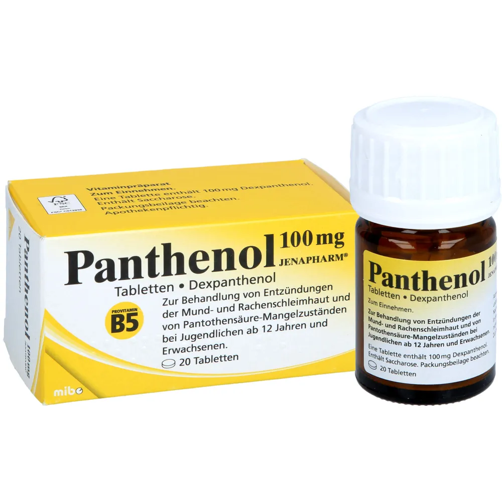 Panthenol 100 mg – Jenapharm 20-50 tabs - Image 2