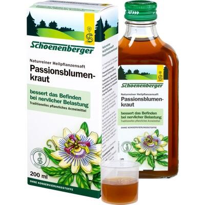 Passionsblumenkraut Natural Herbal Juice, 200 ml Pure Passionflower Herbal Juice for Relaxation & Nervous System Support