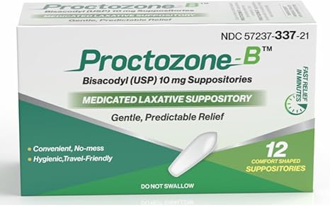 Proctozone-B™ Bisacodyl USP 10 mg Suppositories | Rising Pharma