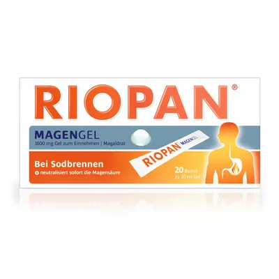 RIOPANĀ® Magen Gel 3X10ml sachets - for heartburn and acid-related stomach complaints - Image 2