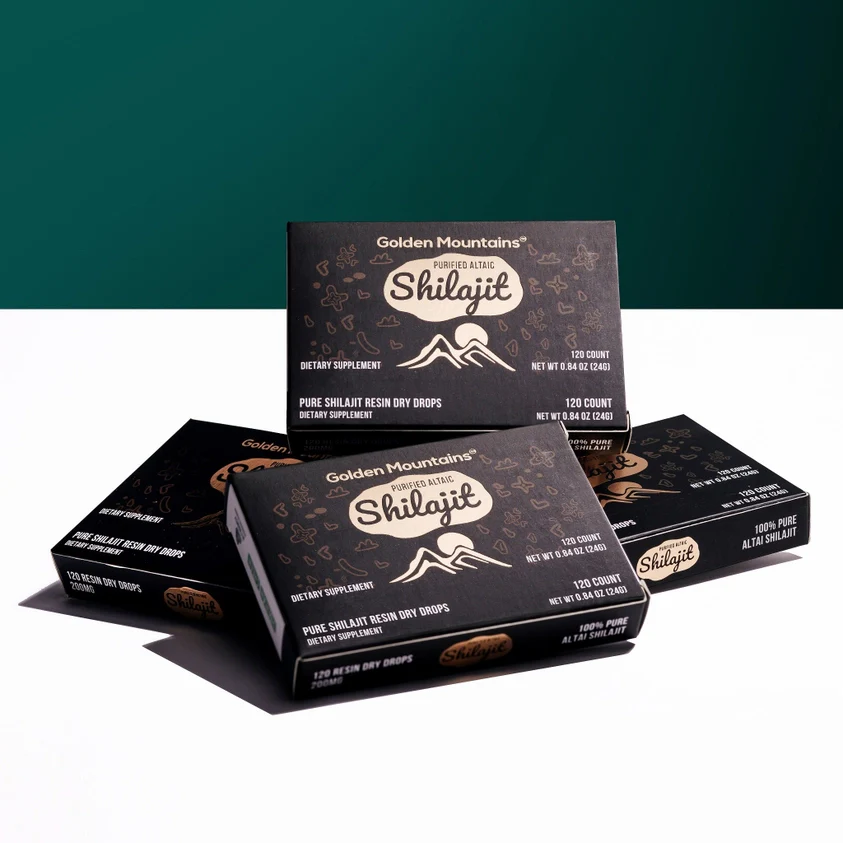 Shilajit Altai “Golden Mountains” Dry Drops – 60-120 ct - Image 2