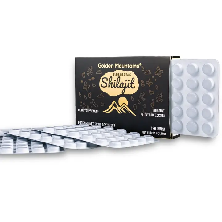 Shilajit Altai “Golden Mountains” Dry Drops – 60-120 ct - Image 3
