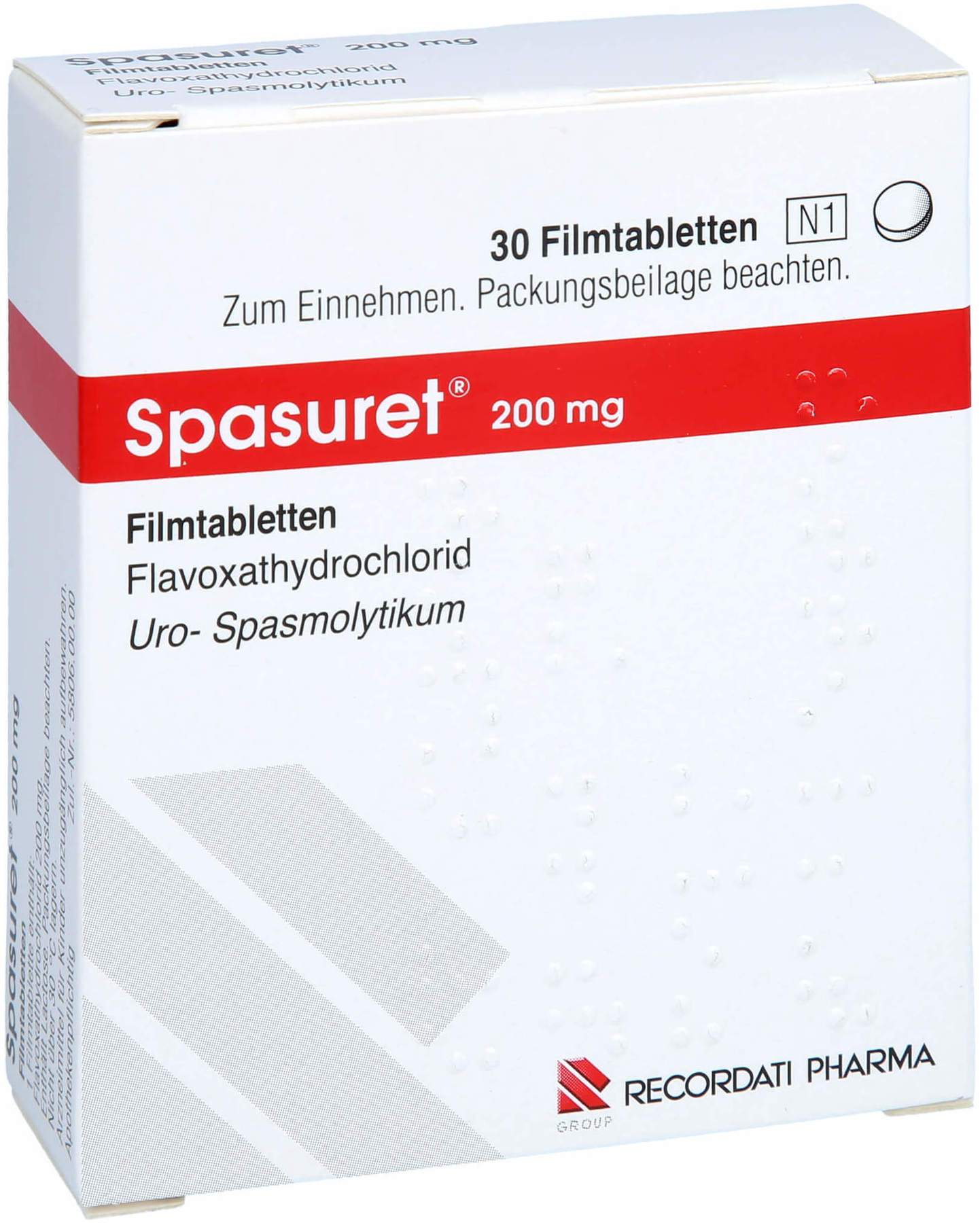 Spasuret 200 mg Film-Coated Tablets, 30 ct