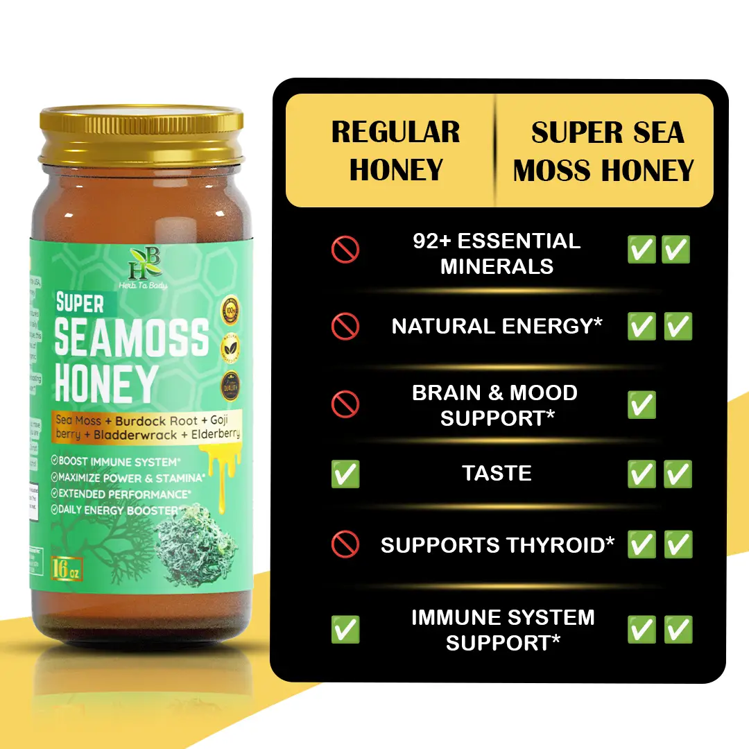 Super Sea Moss Honey – 16 oz - Image 2