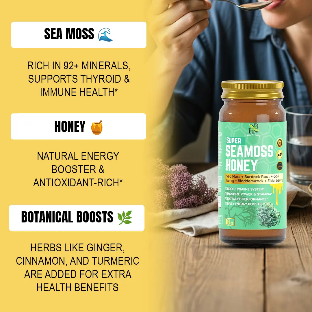 Super Sea Moss Honey – 16 oz - Image 3