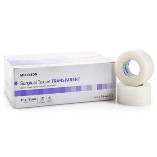 Transparent Surgical Tape – 1 in × 10 yd