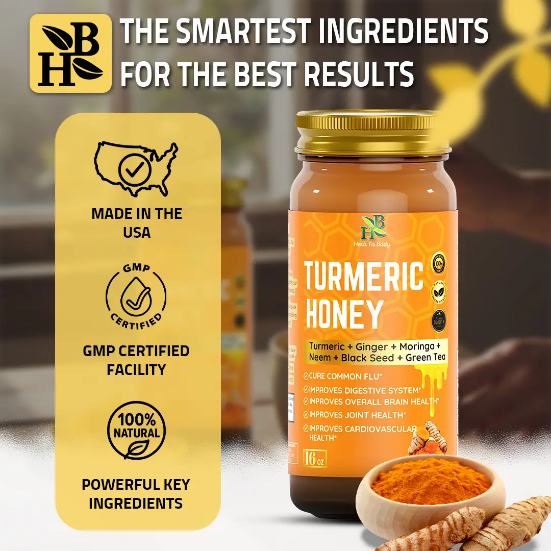 Turmeric Honey 16oz - Image 2