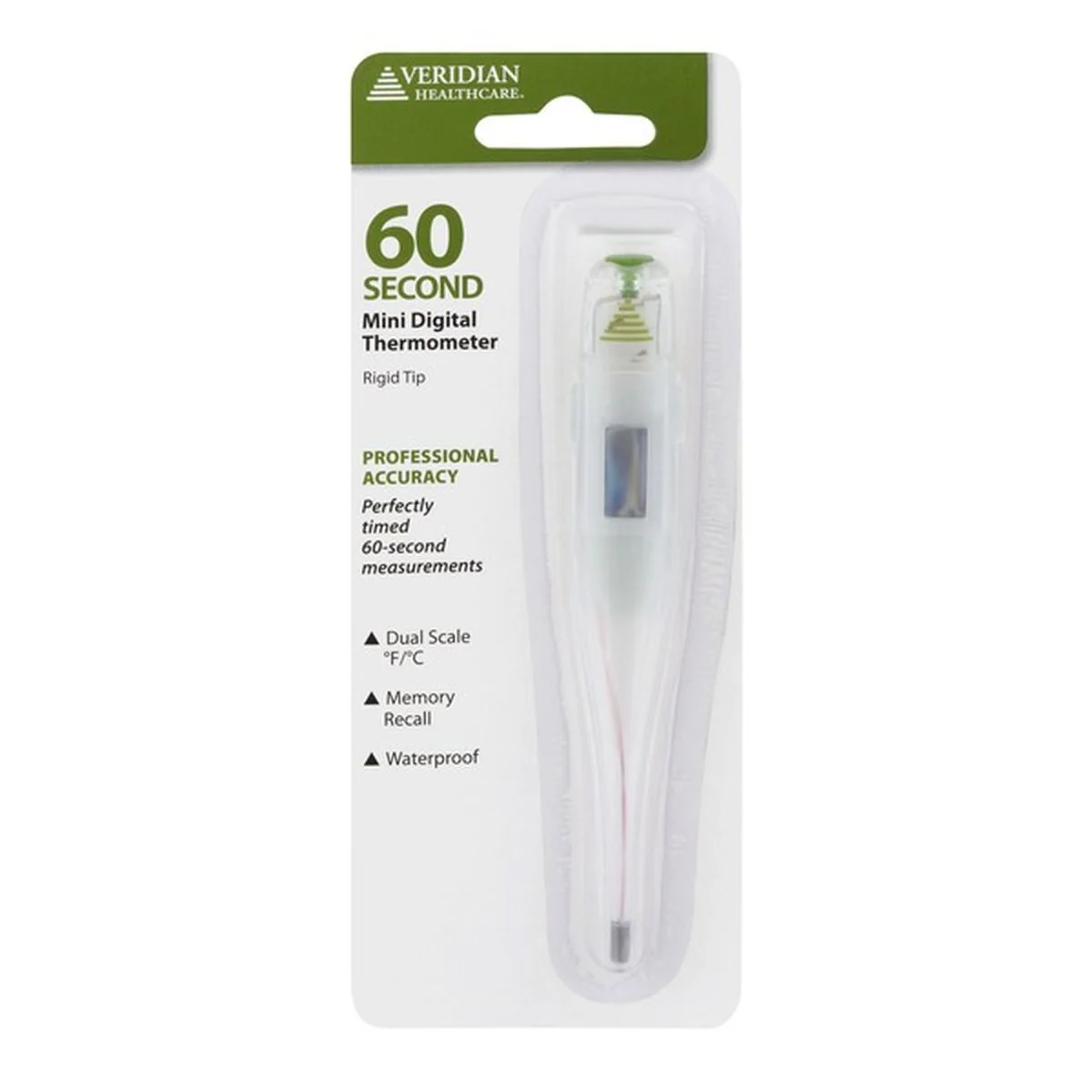 Veridian Healthcare 60-Second Mini Digital Thermometer – 1 Thermometer