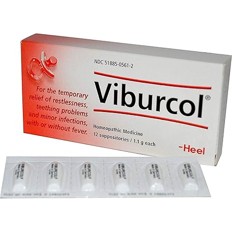 Viburcol N Suppositories – 12 Count