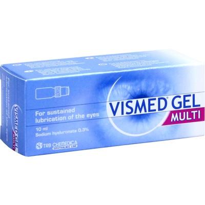 VISMED GEL MULTI Eye Drops, 10 ml  Lubricating Gel Eye Drops with Hyaluronic Acid for Dry & Irritated Eyes